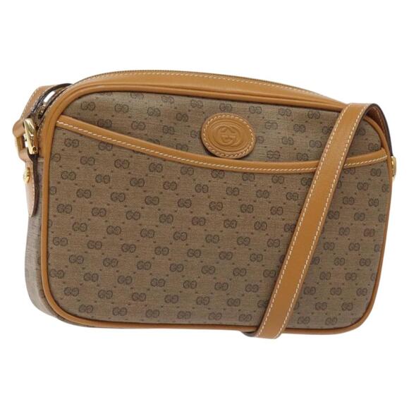 GUCCI Micro GG Supreme Shoulder Bag Pvc Beige Gold 007 904 007 904 - Picture 1 of 16